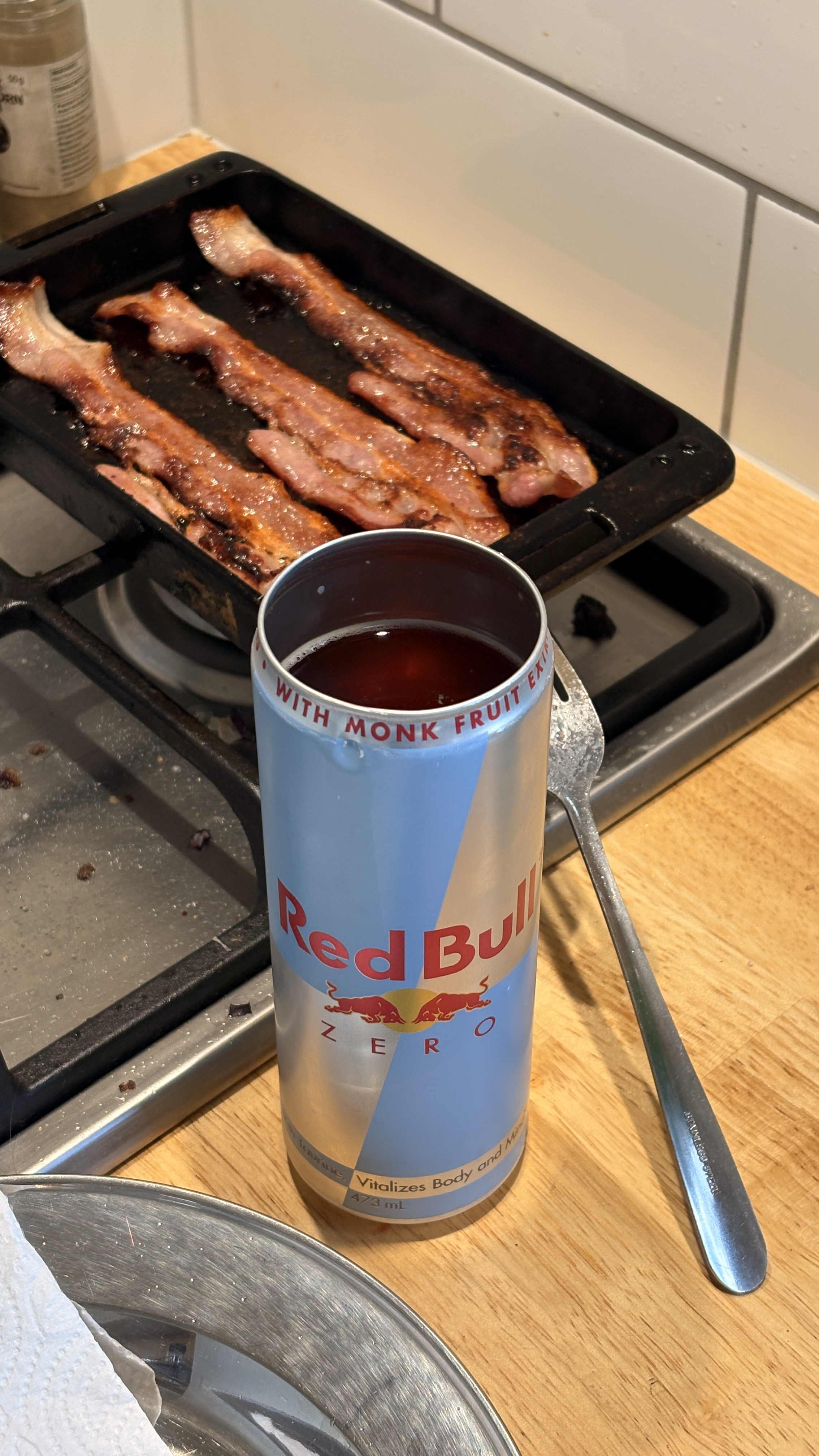 Full size redbull with the top off